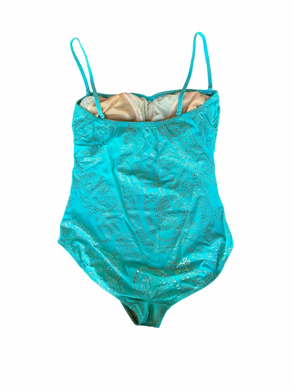 Late 70s/80s Gottex, Featuring Signature of Founder Lea Gottlieb, Metallic Gold - Picture 4 of 9